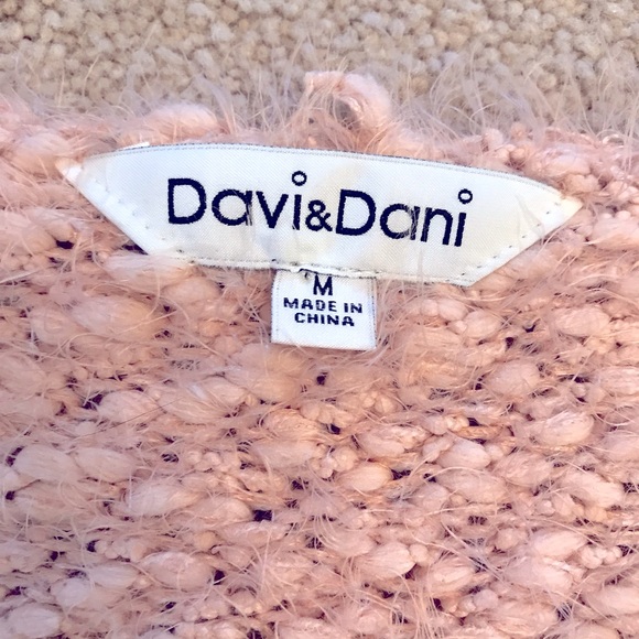 Davi Dani Tunic Long Line Sweater Womens Medium Oversized Popcorn Knit Neutrals - Picture 5 of 13